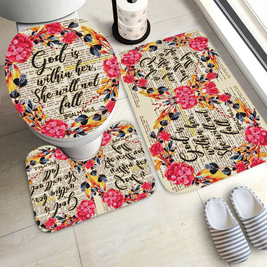 778. 3 Pcs Toilet Rug Set