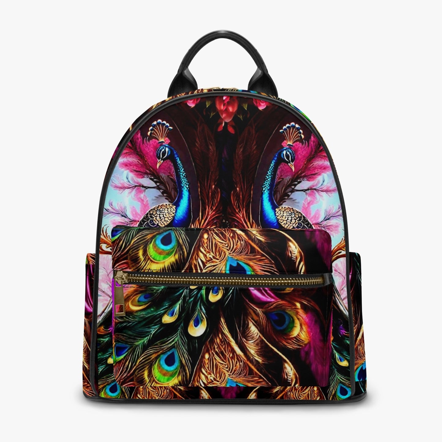 909. All Over Printed PU Backpack