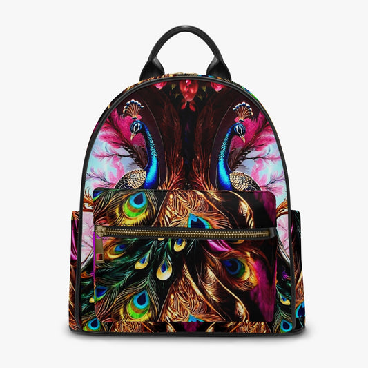 909. All Over Printed PU Backpack