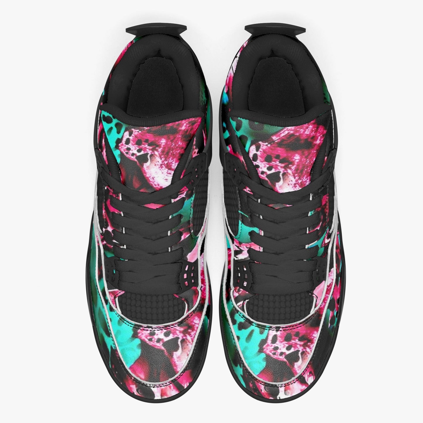 698. AJ4 Basketball Sneakers -Black Sole