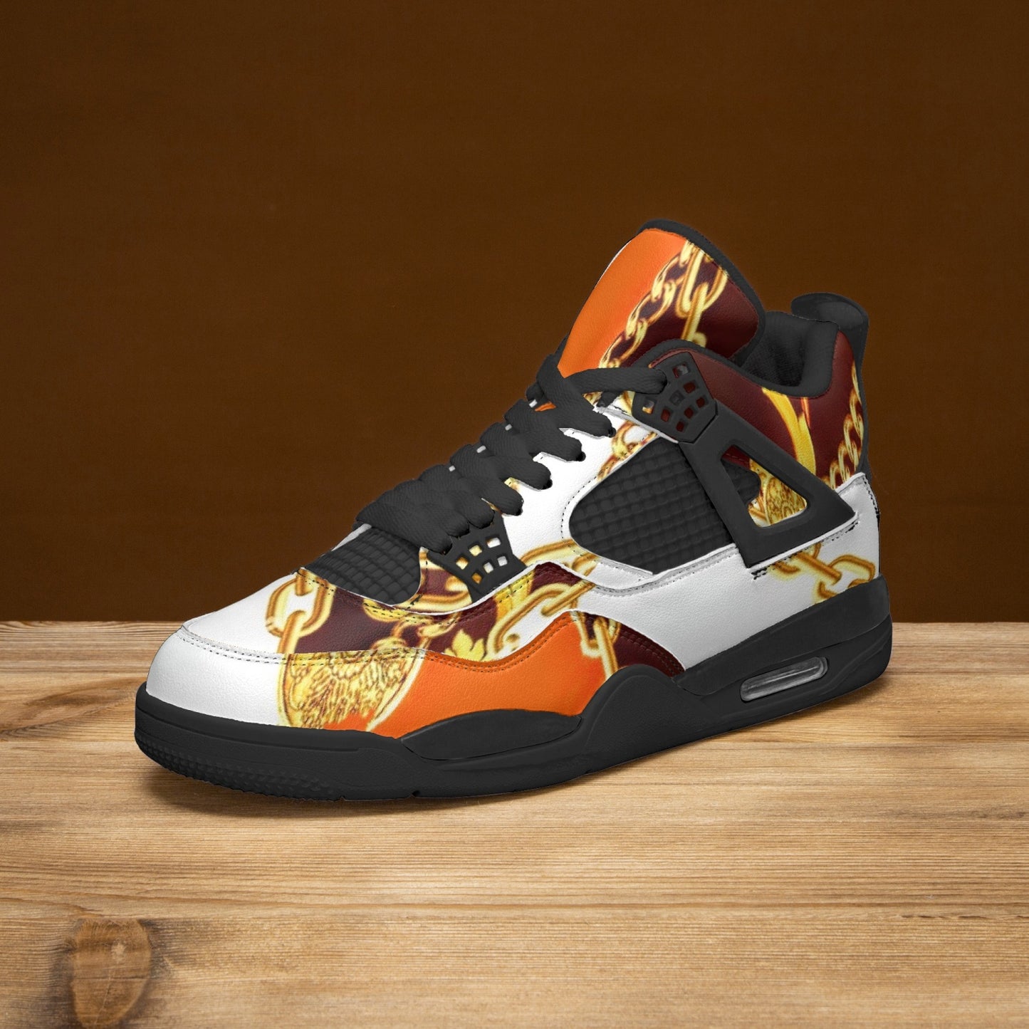 698. AJ4 Basketball Sneakers -Black Sole