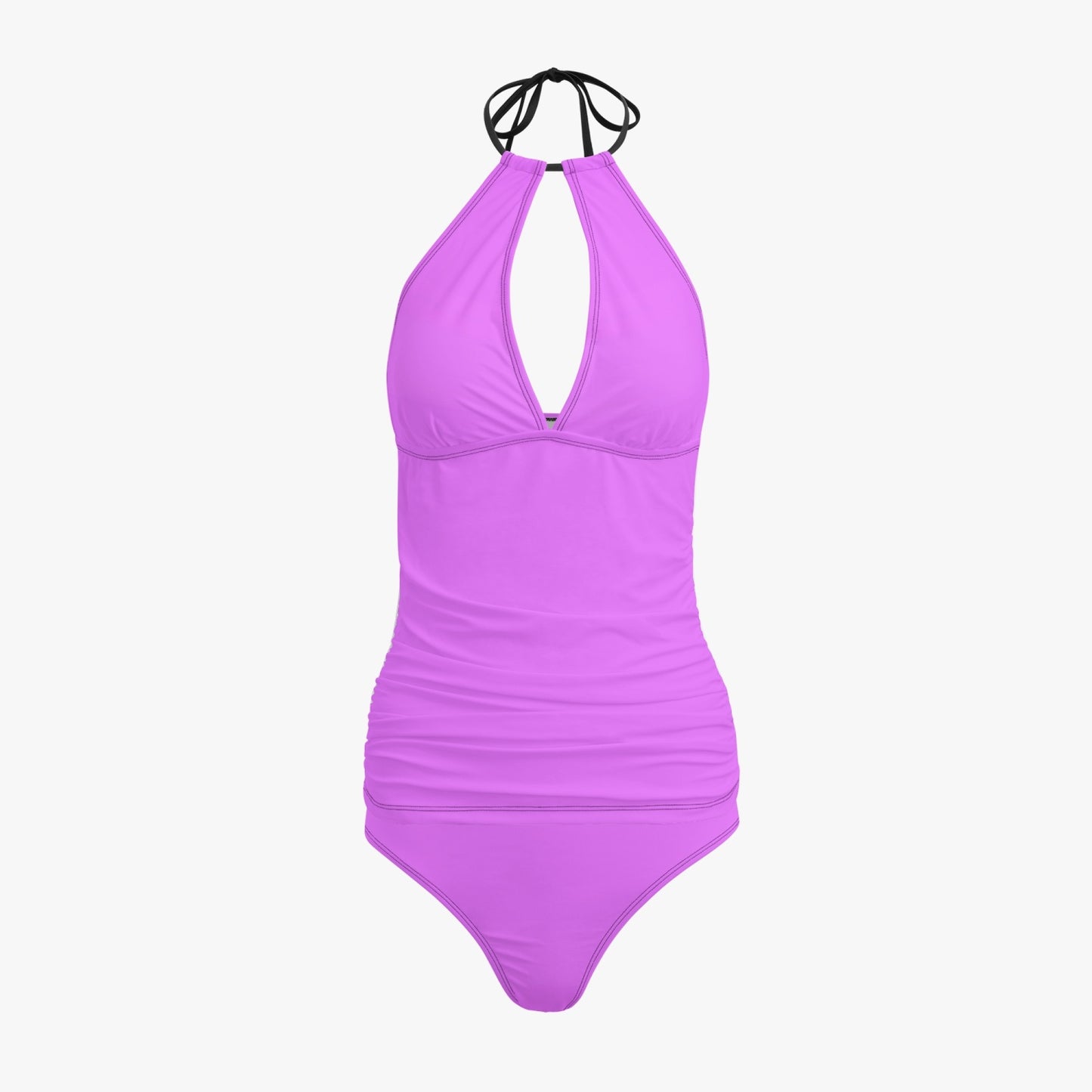 1033. Halter Top Two-Piece Tankini Swimsuit