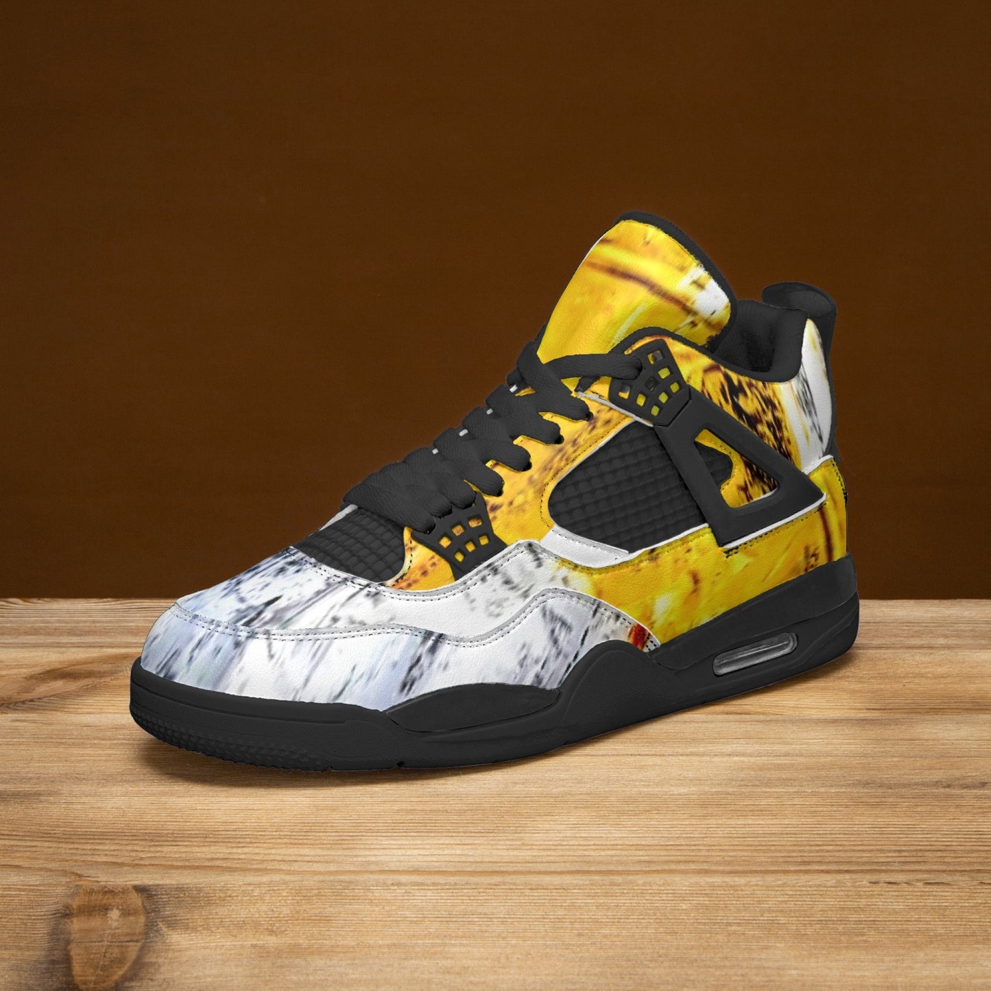 698. AJ4 Basketball Sneakers -Black Sole