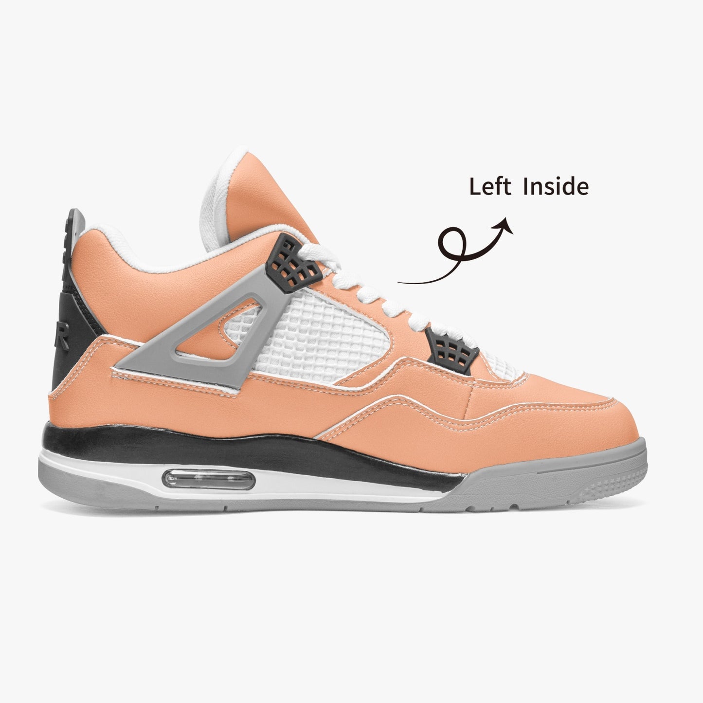 699. AJ4 Basketball Sneakers -Grey Sole