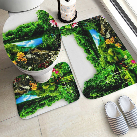 778. 3 Pcs Toilet Rug Set