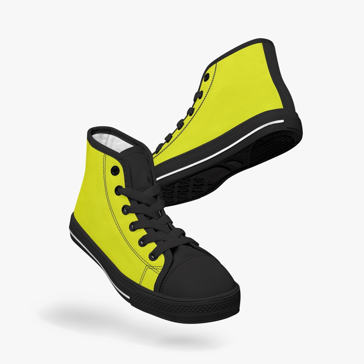 412. Kid’s High-Top Canvas Shoes-Black