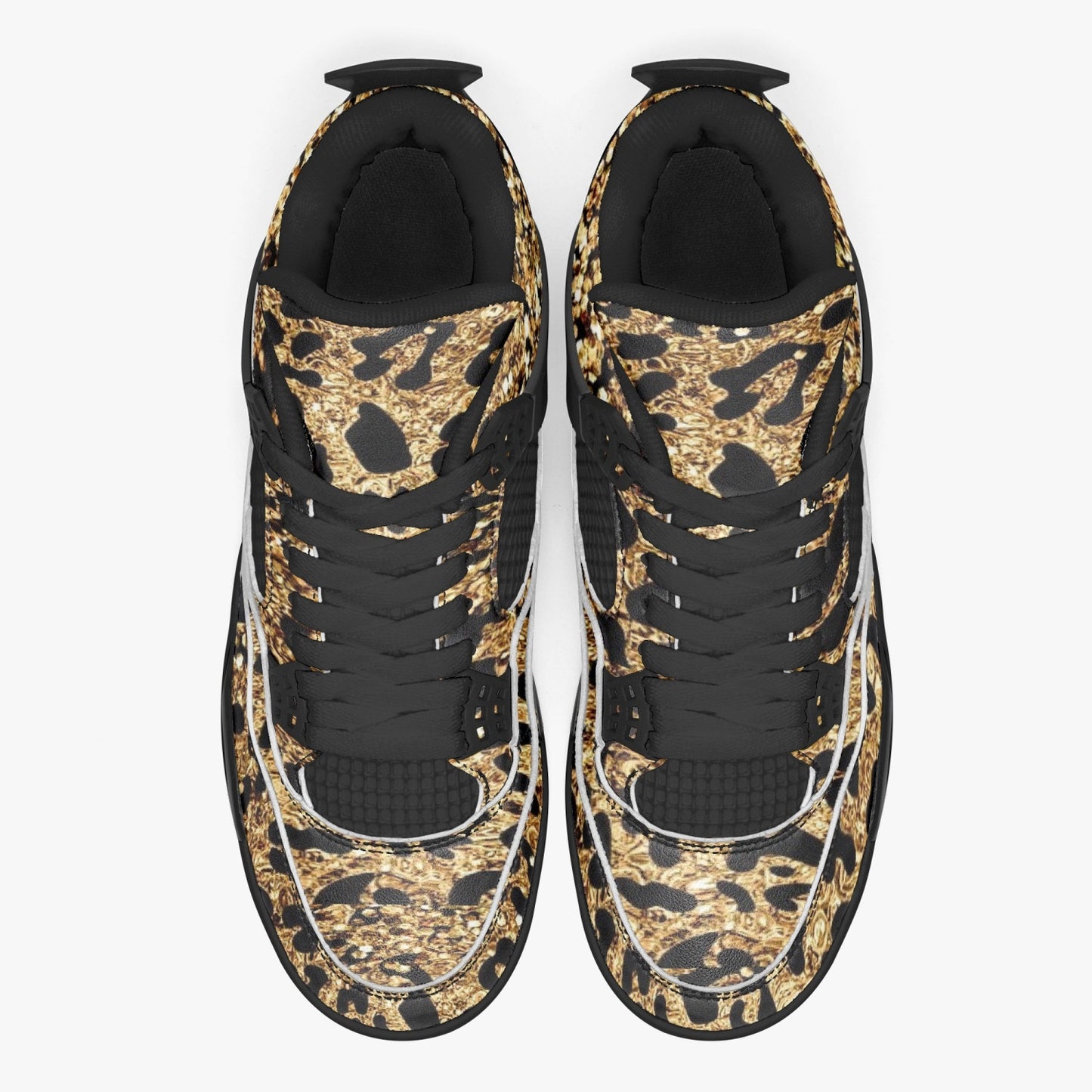 698. AJ4 Basketball Sneakers -Black Sole