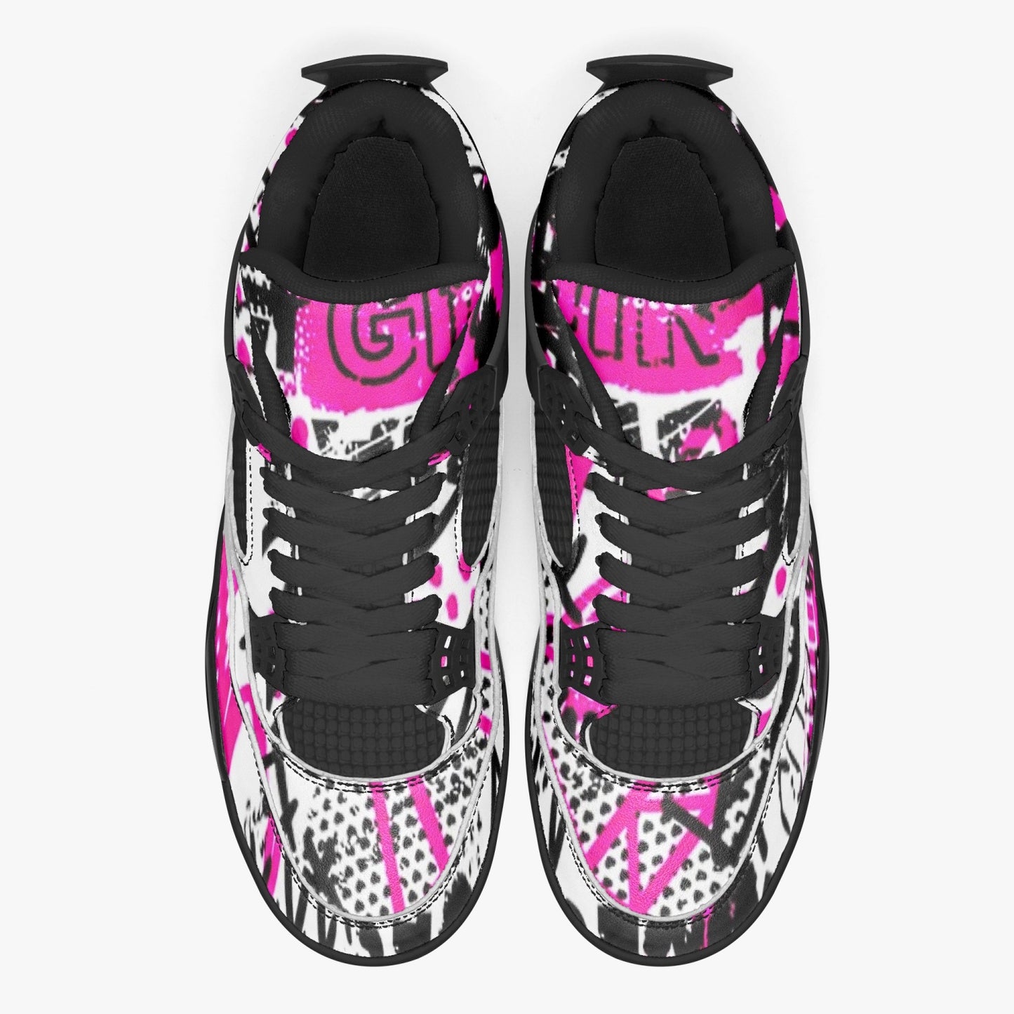 698. AJ4 Basketball Sneakers -Black Sole