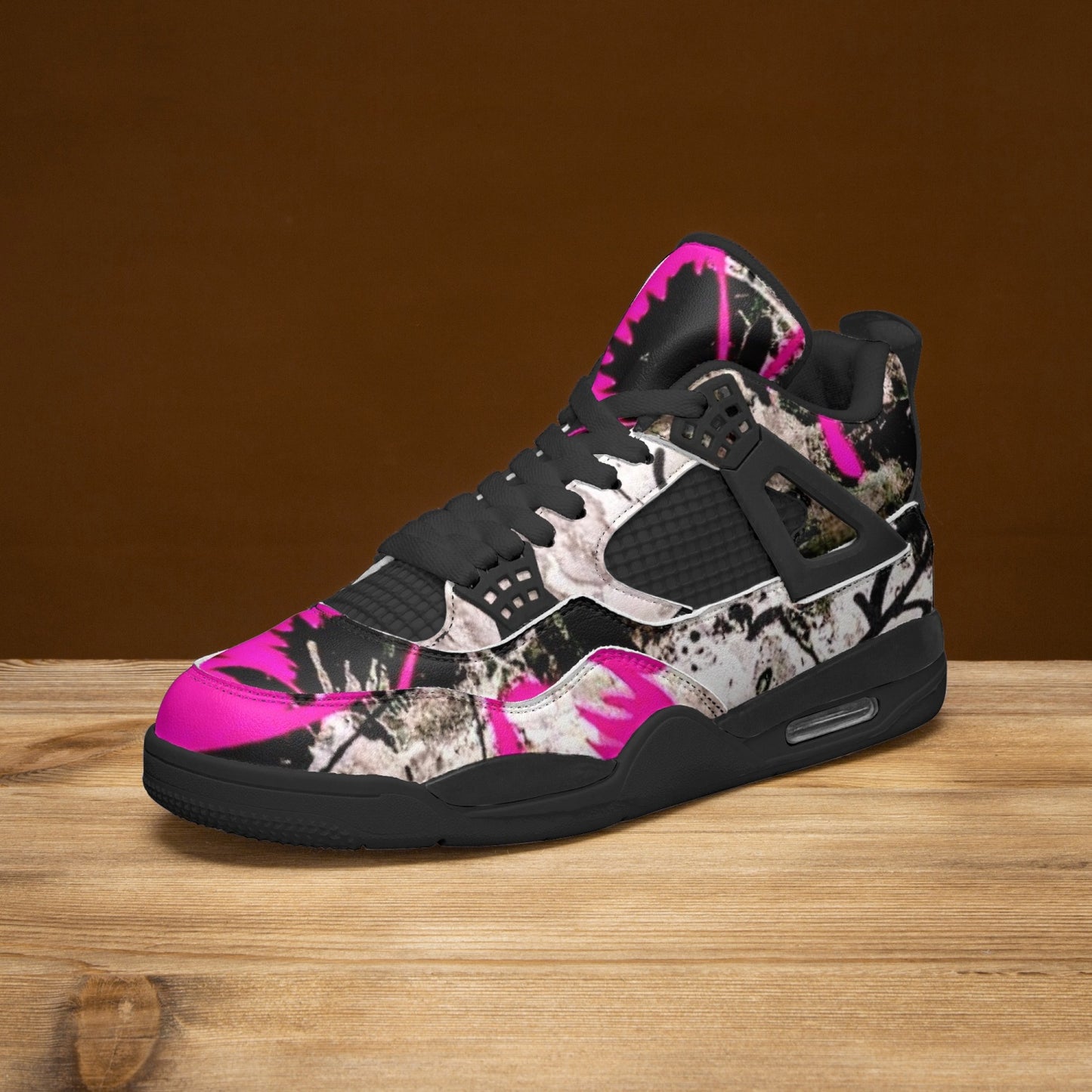 698. AJ4 Basketball Sneakers -Black Sole