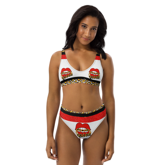 Two piece high-waisted bikini