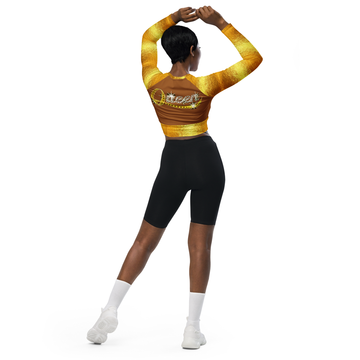 long-sleeve crop top
