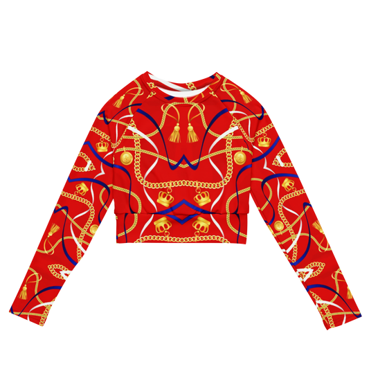 long-sleeve crop top