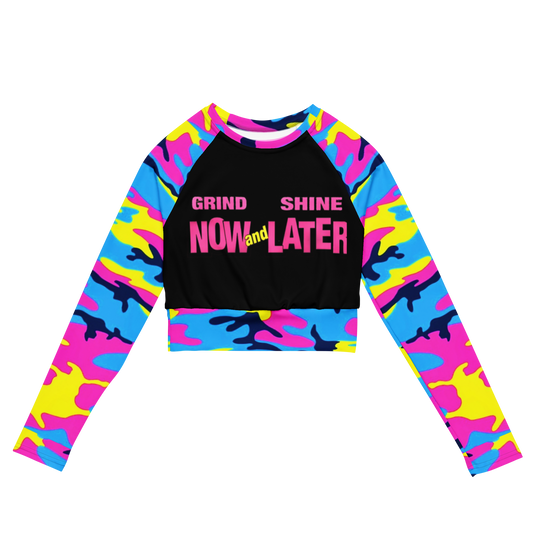 long-sleeve crop top