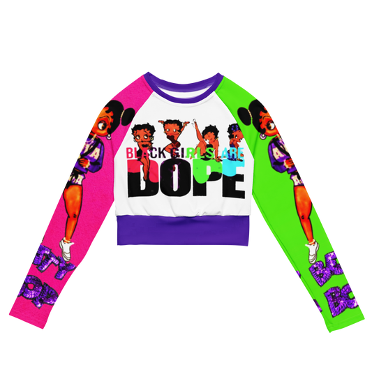 long-sleeve crop top