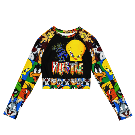 long-sleeve crop top