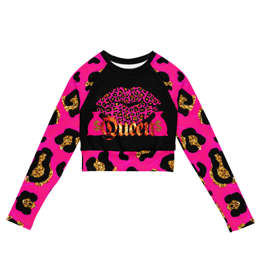 long-sleeve crop top