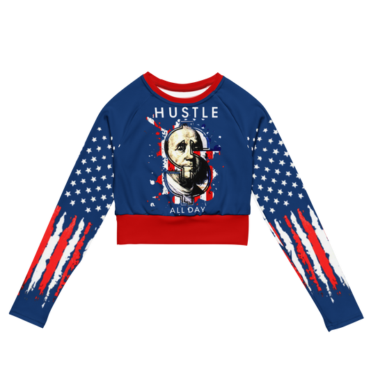 long-sleeve crop top