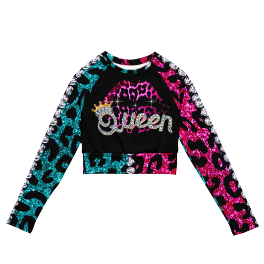 long-sleeve crop top