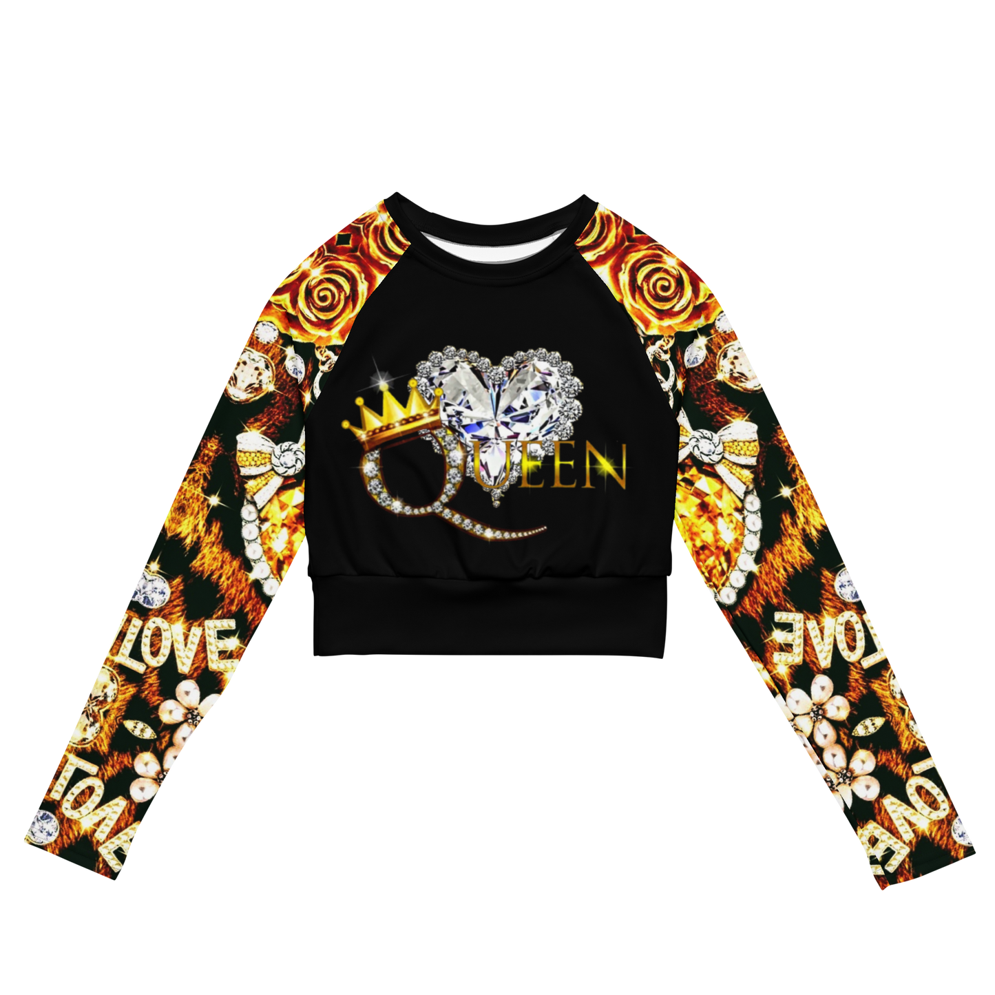 long-sleeve crop top