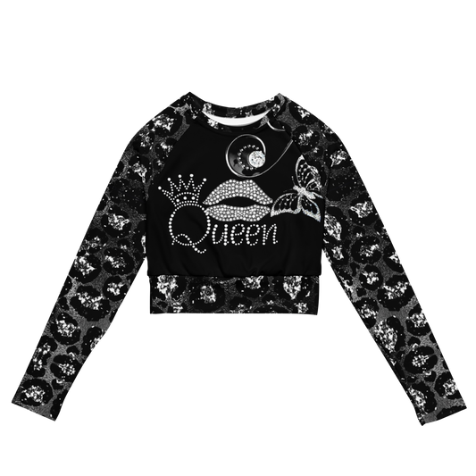 long-sleeve crop top