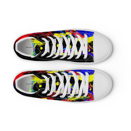 high top canvas shoes