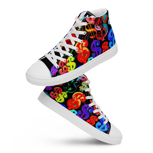 high top canvas shoes