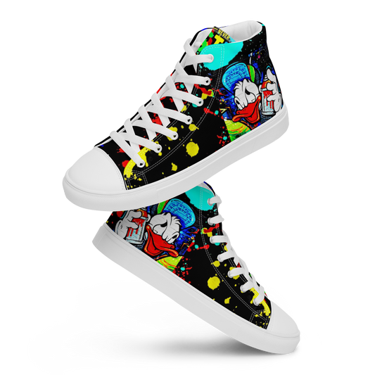 high top canvas shoes