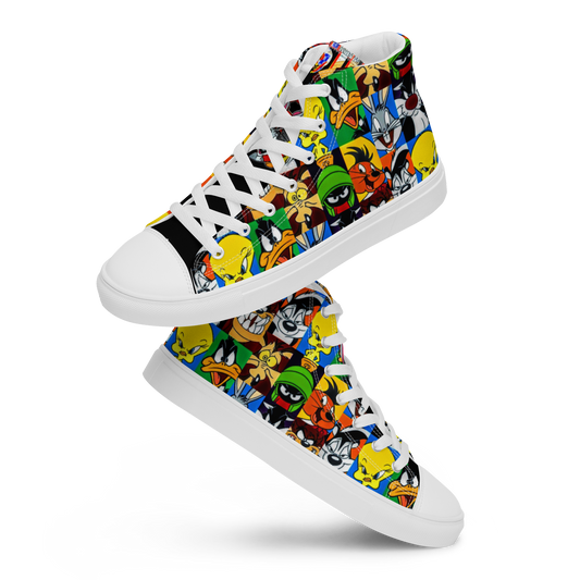 high top canvas shoes
