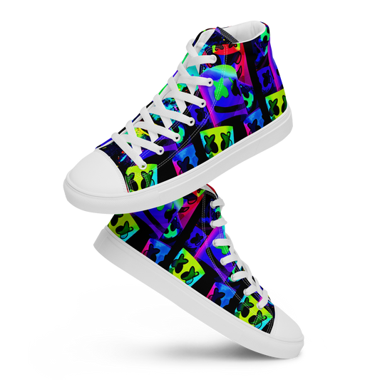 high top canvas shoes