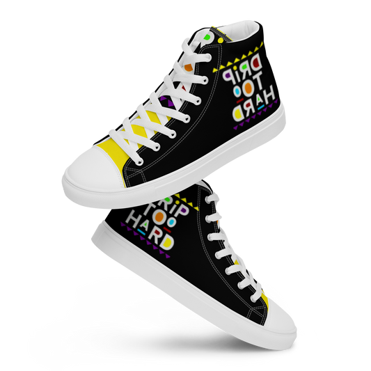 high top canvas shoes