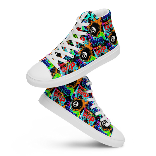 high top canvas shoes