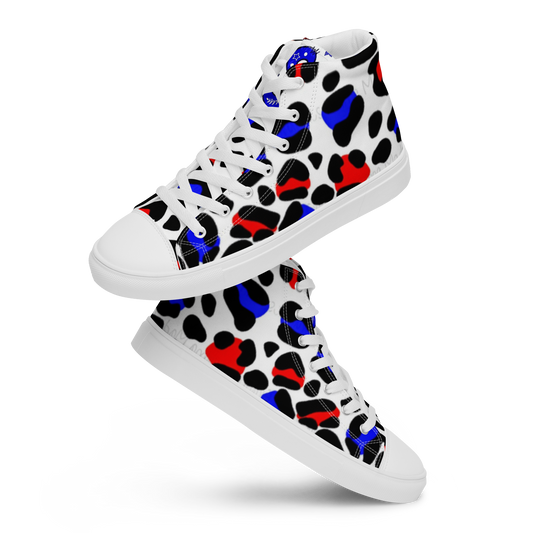 high top canvas shoes