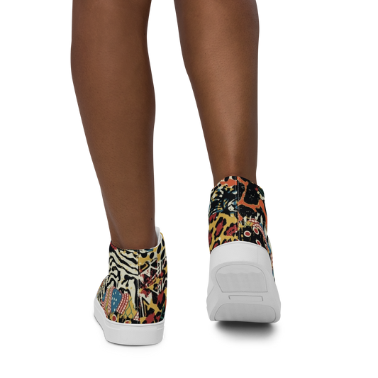 high top canvas shoes