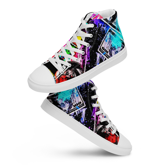 Queens Fashion high top canvas shoes