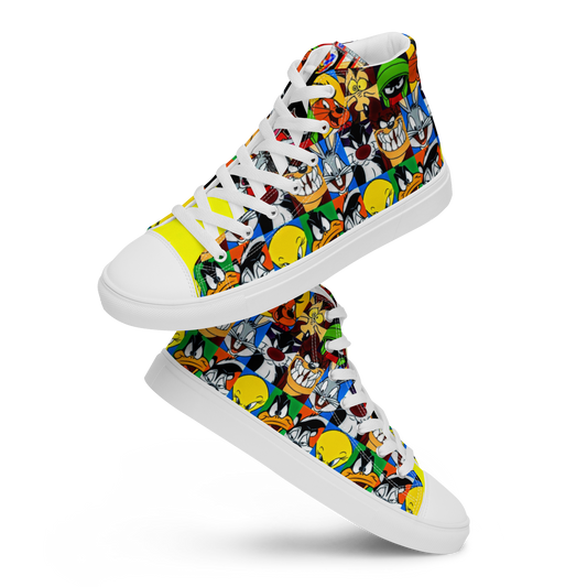 high top canvas shoes