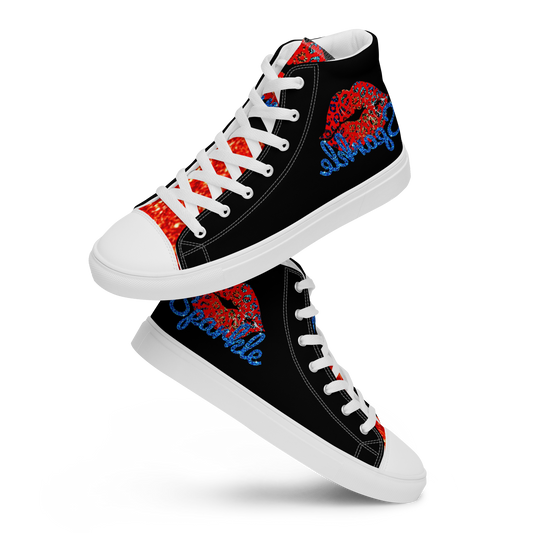 high top canvas shoes