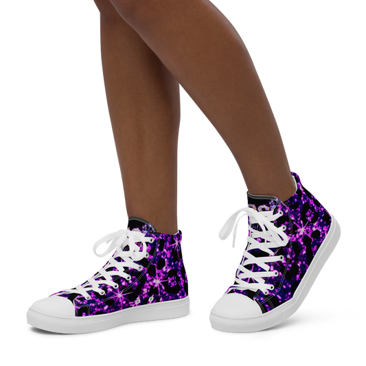 high top canvas shoes
